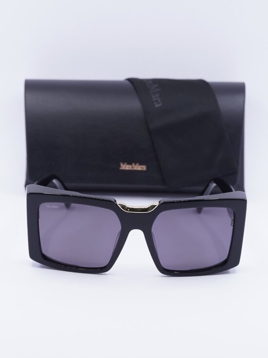 Max Mara SPARK6 MM0124 01A Butterfly Sunglasses - Black / Smoke main image 5